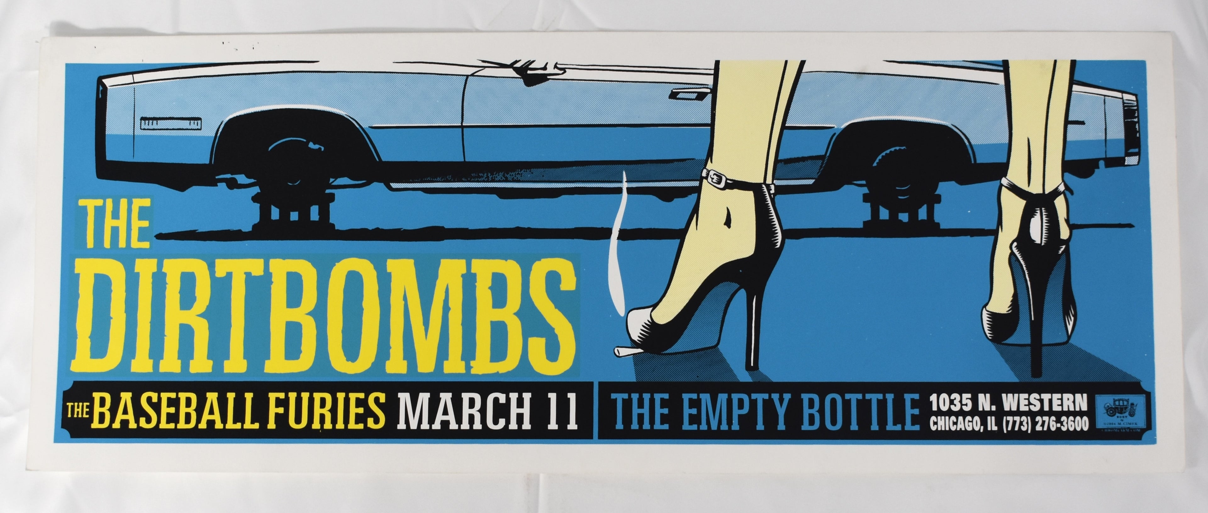 The Dirtbombs, The Baseball Furies Poster, The Empty Bottle 2004, Martin Cimek