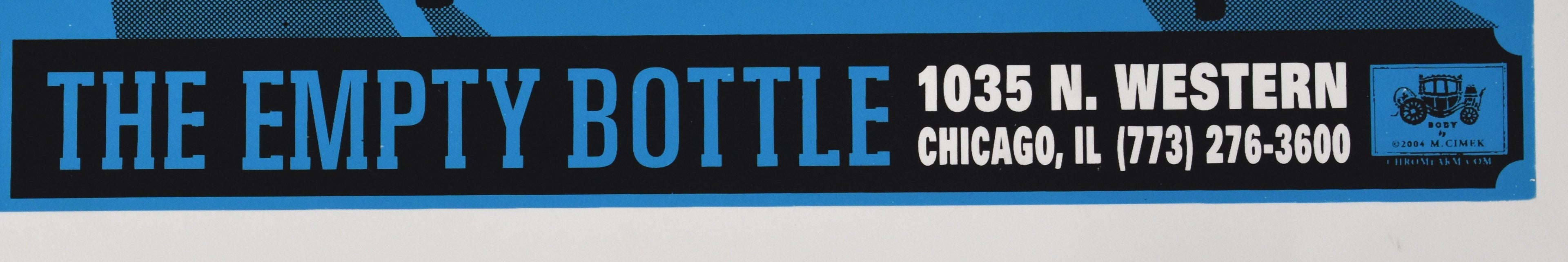 The Dirtbombs, The Baseball Furies Poster, The Empty Bottle 2004, Martin Cimek