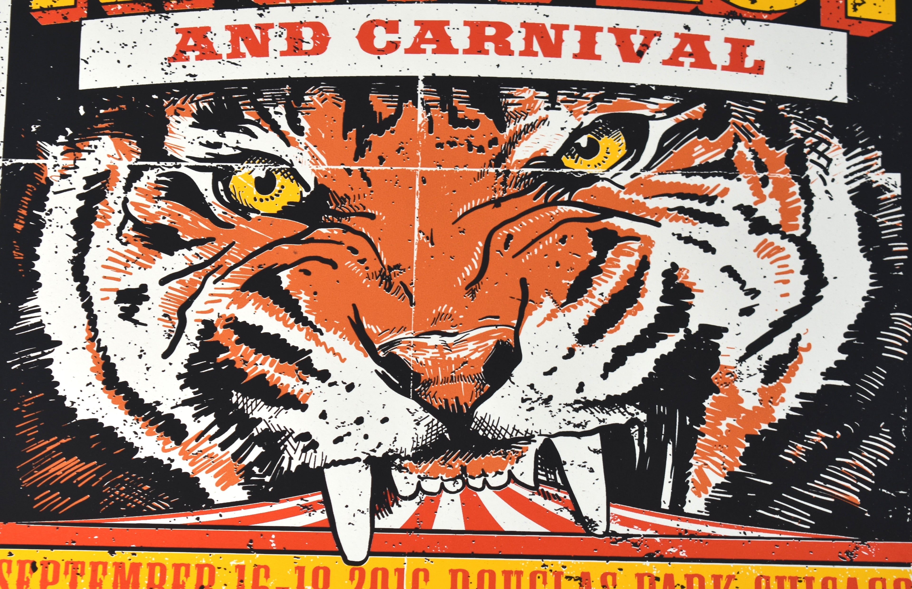 Riot Fest and Carnival 2016 Festival Poster, Ernie Parada - Hellgate Industries, 171/275