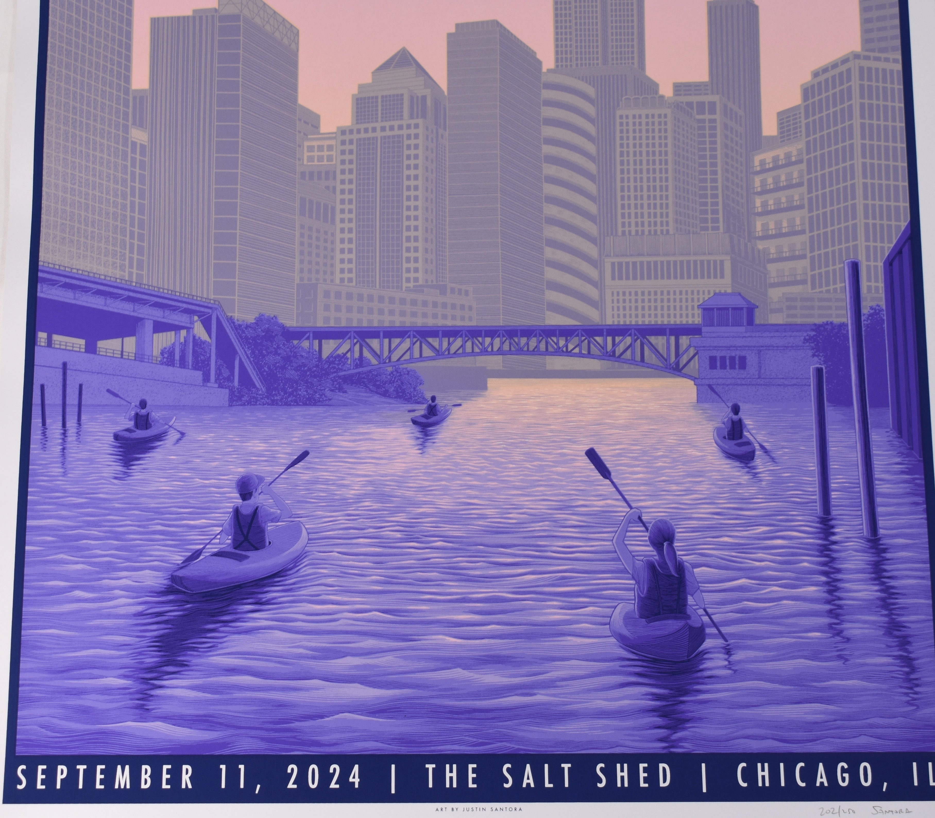 Goose The Band Concert Poster, The Salt Shed Chicago, Justin Santora S/N 202/250