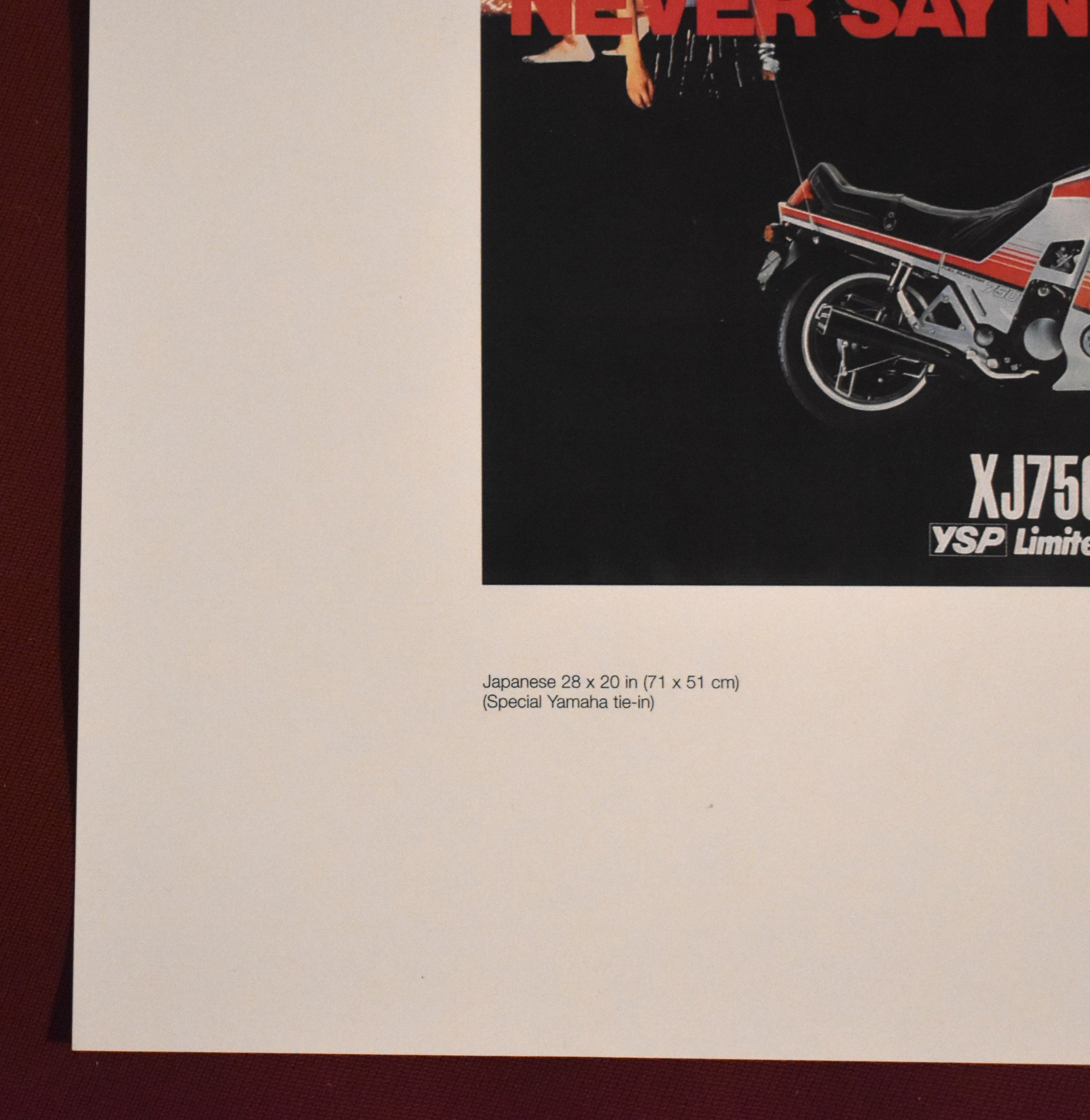 Two Vintage James Bond "Never Say Never Again" Mini Posters Japan, Thailand