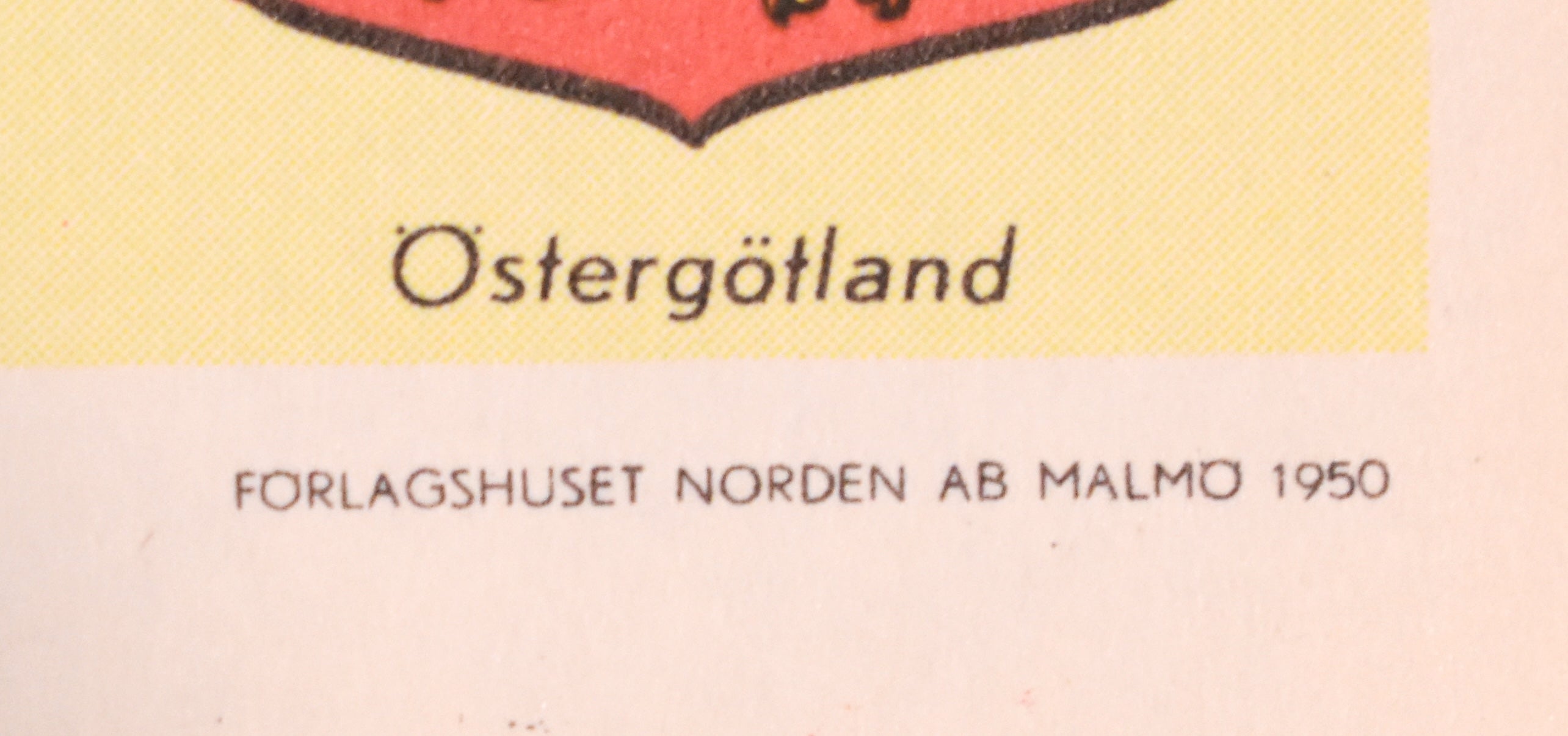 Heraldic Coats of Arms for the Historical Provinces of Sweden, Encyclopedia Plate