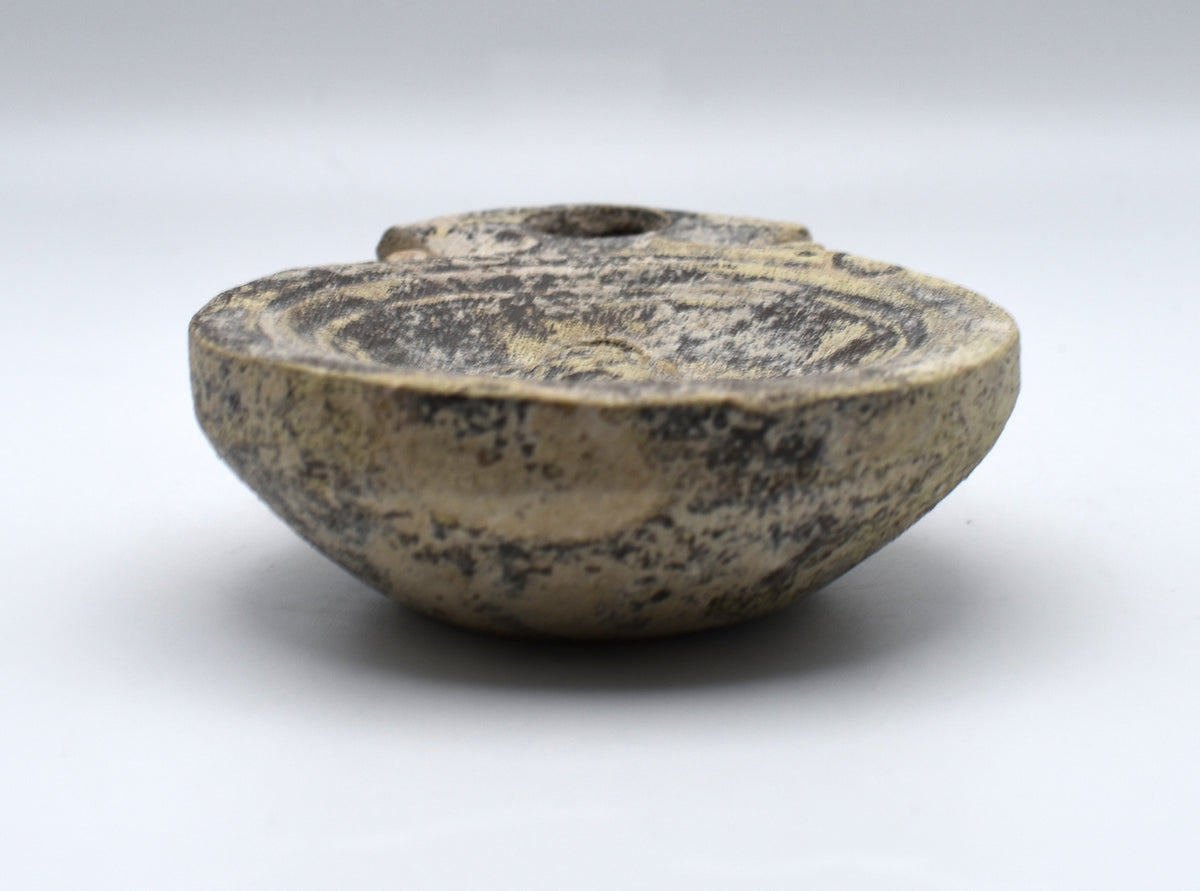 Ancient Roman Pottery Oil Lamp, Possibly Byzantine Era