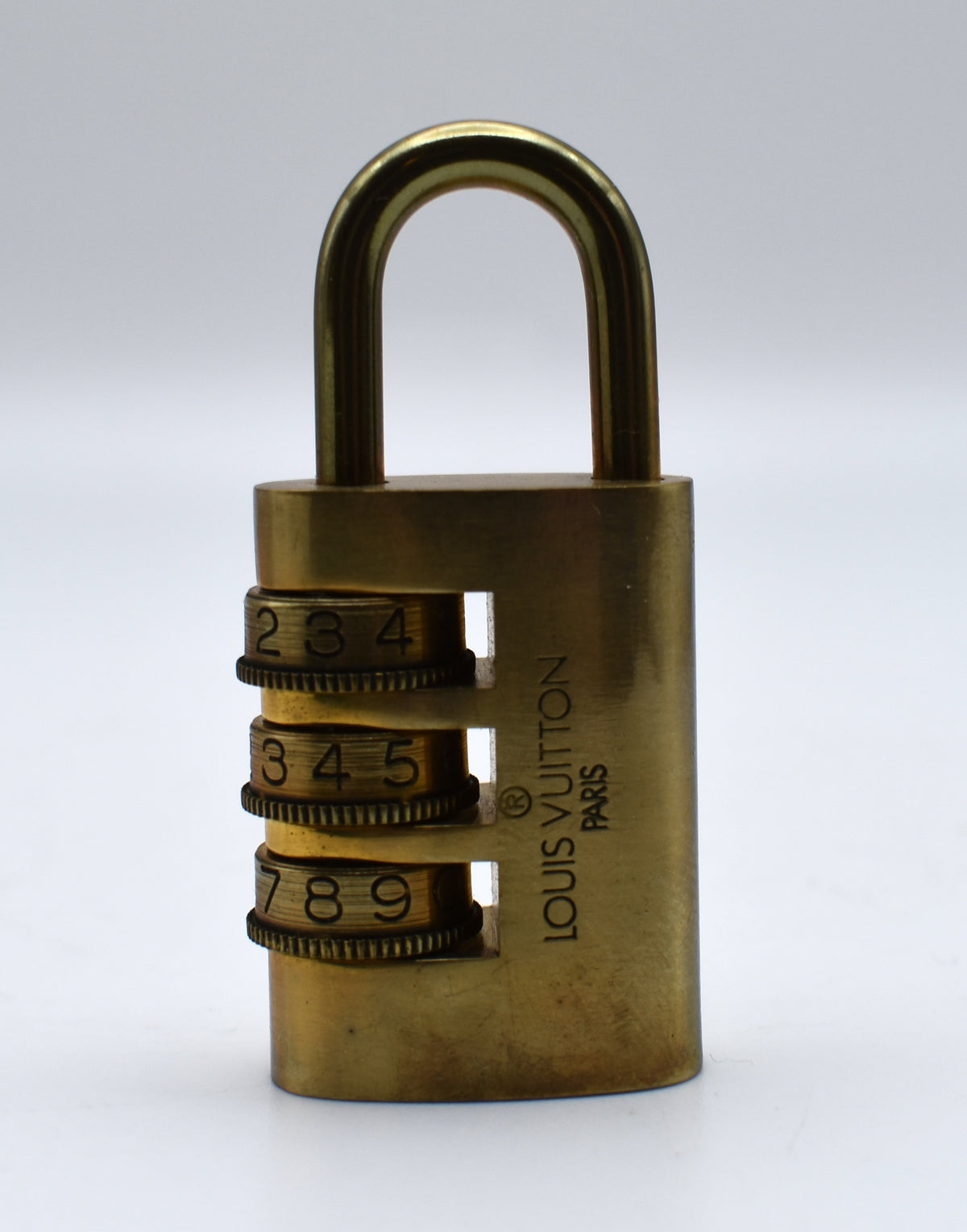Louis Vuitton Dial Padlock Combination Lock with Original Box, Made in France