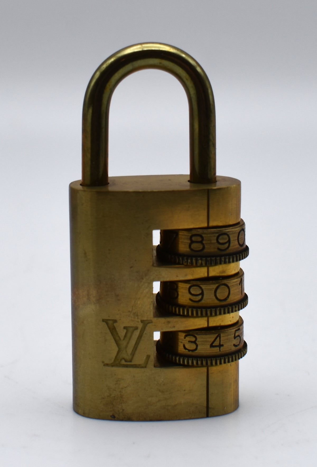 Louis Vuitton Dial Padlock Combination Lock with Original Box, Made in France