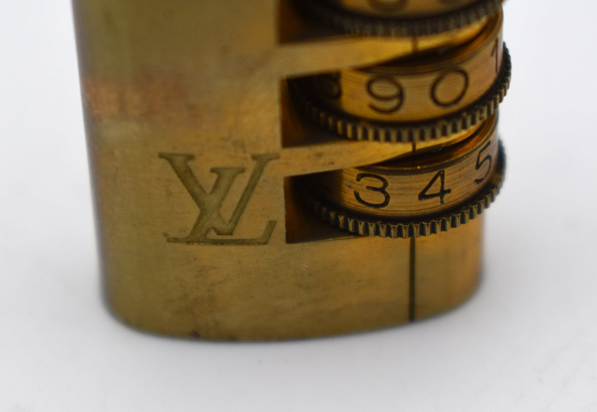 Louis Vuitton Dial Padlock Combination Lock with Original Box, Made in France