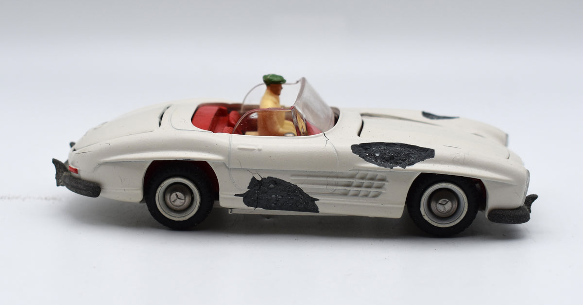 Mercedes Benz Tekno Toy Car 300 SL White Made in Denmark