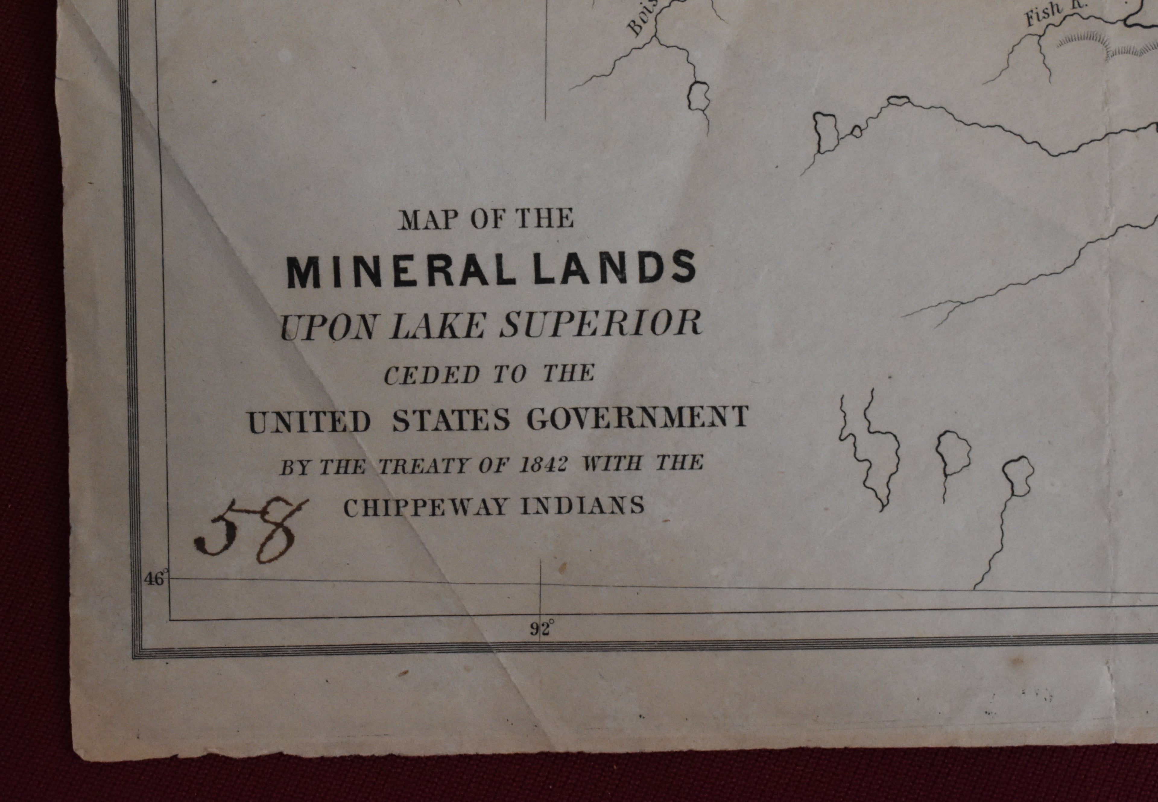 Map of the Mineral Lands Upon Lake Superior