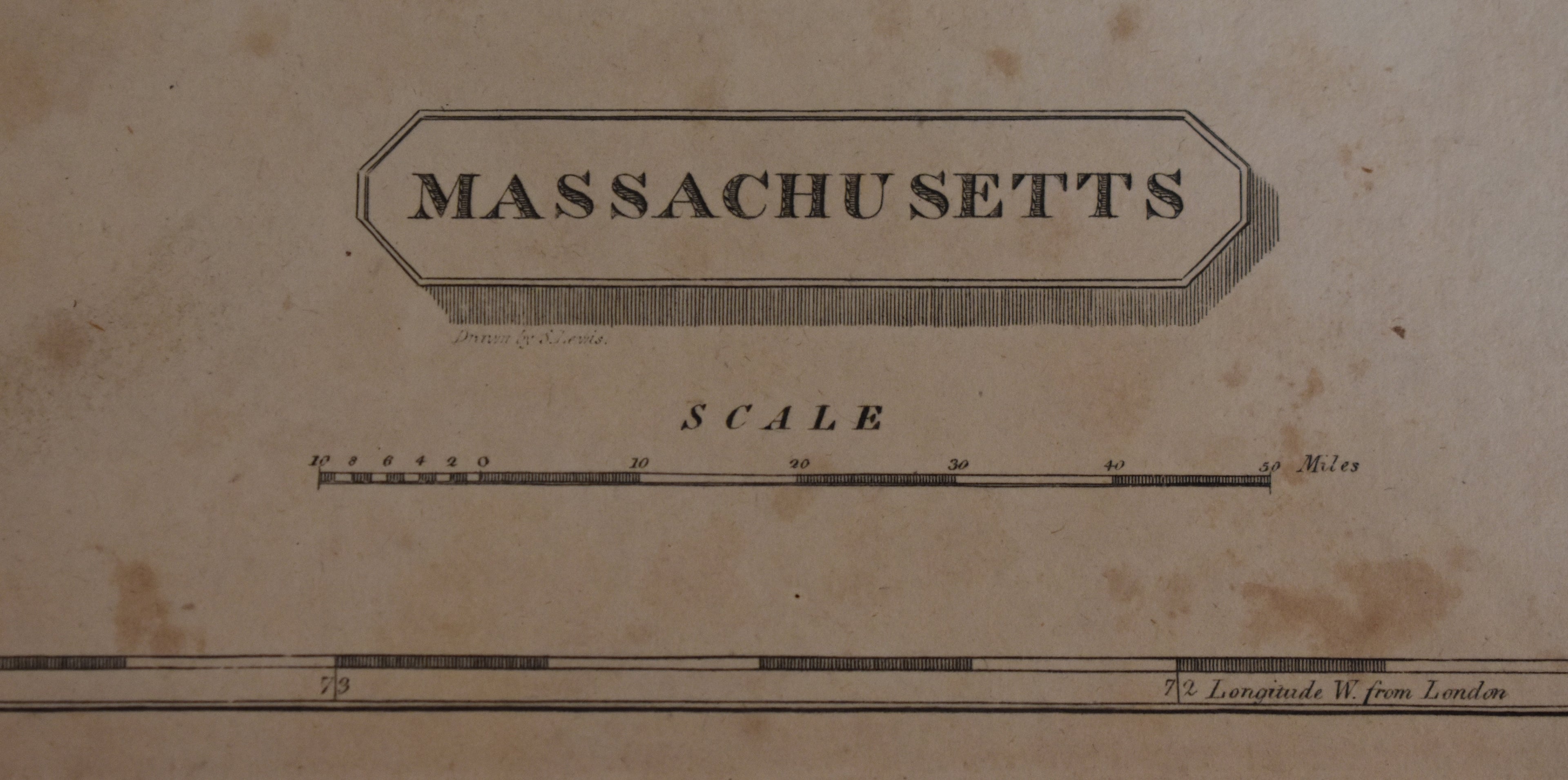 Antique Map of Massachusetts